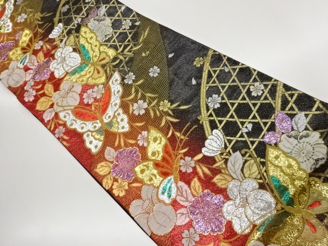 JAPANESE FUKURO OBI / WOVEN BUTTERFLY